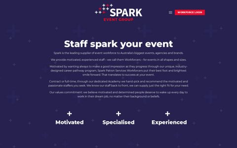 Event Workforce Solutions | Spark Event Group