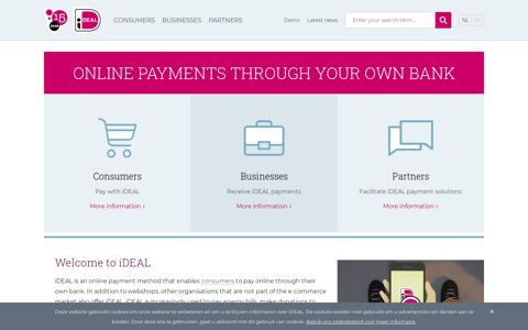 iDEAL | Online betalen via uw eigen bank