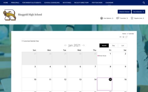 Ringgold High School / Calendar - Ringgold School District