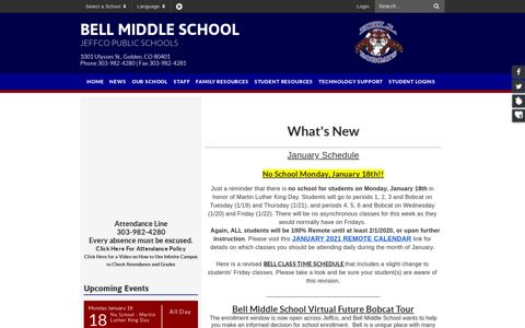 Bell Middle School: Home