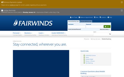 Mobile Banking - FAIRWINDS Credit Union