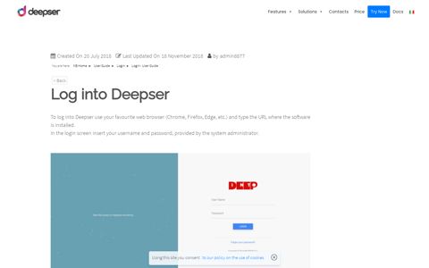 Login - User Guide | DeepDesk | IT Service Desk & Ticketing