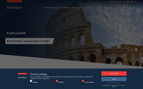 Electronic invoice exchange with FatturaPA in Italy | E-Invoicing
