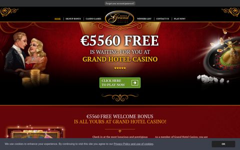 Grand Hotel Casino Mobile | Claim Your €5560 Casino Bonus