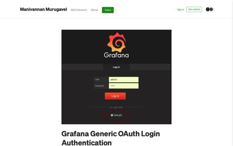 Grafana Generic OAuth Login Authentication | by Manivannan ...