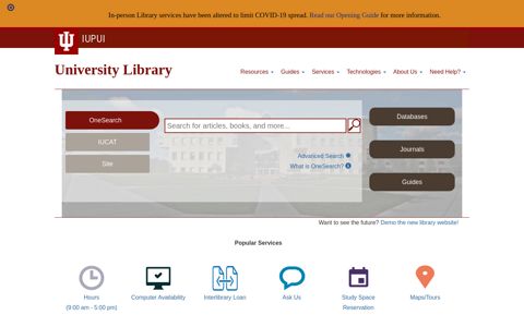 University Library: Home Page