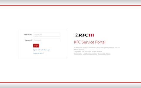 KFC Service Portal