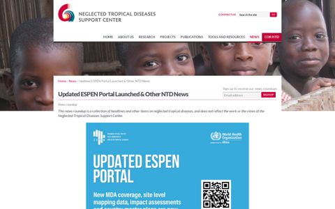 Updated ESPEN Portal Launched & Other NTD News ...