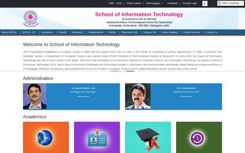JNTUH School of Information Technology