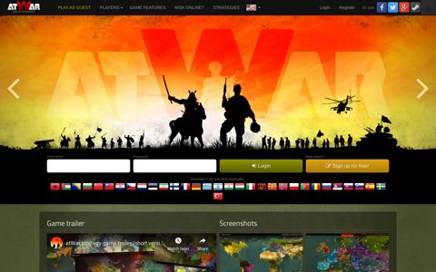 atWar - Play free multiplayer Strategy War Games like Risk ...