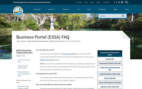 Business Portal (ESSA) FAQ | Florida Department of ...