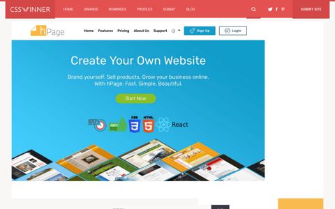 hPage.com - Create a free website - CSS Winner