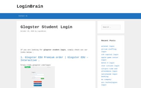 glogster student login - LoginBrain