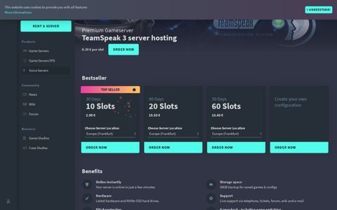 TeamSpeak 3 server hosting - G-PORTAL.com