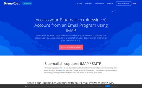 Access your Bluemail.ch (bluewin.ch) email with IMAP ...