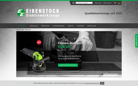 EIBENSTOCK Elektrowerkzeuge | Qualitätswerkzeuge