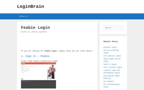 Feabie - Sign In - Feabie - LoginBrain