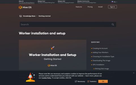 Worker installation and setup | Hive OS