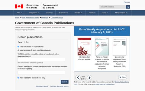 Government of Canada Publications - Canada.ca