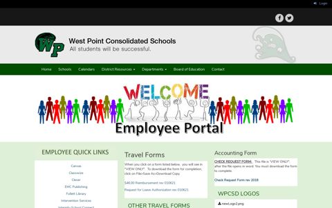 Employee Portal - West Point Consolidated School District
