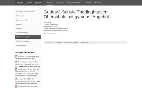 Gudewill-Schule Thedinghausen ... - Kreiselternrat Verden