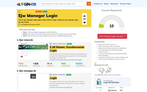Ejw Manager Login