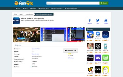 Download EkaTV (Android Set-Top-Box) APK latest version ...