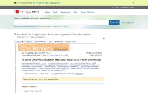 Impaired LXRα Phosphorylation Attenuates Progression of ...