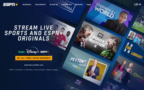 Live Sports Streaming, Original Shows & Award ... - ESPN.com