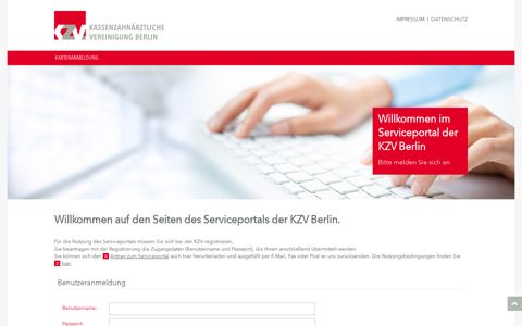 Serviceportal KZV Berlin - Kassenärztliche Vereinigung