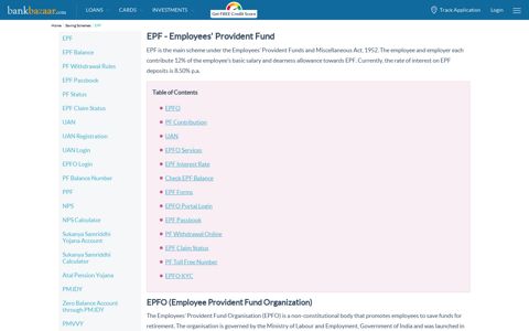 EPF - Employees' Provident Fund, EPFO Benefits & Process