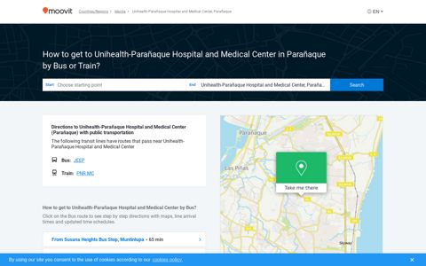 How to get to Unihealth-Parañaque Hospital and Medical ...