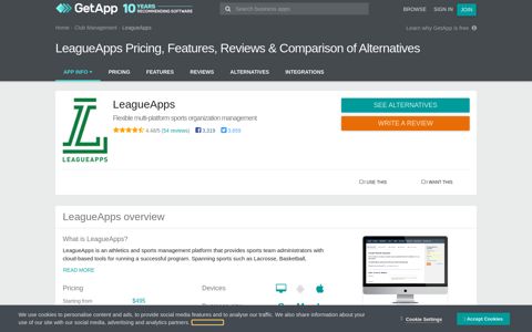 LeagueApps Pricing, Features, Reviews & Comparison of ...