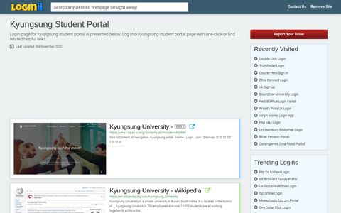 Kyungsung Student Portal - Loginii.com