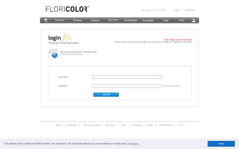 FLORIcolor - Login FTP