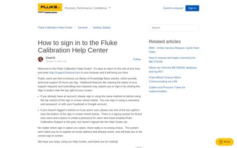 How to sign in to the Fluke Calibration Help Center – Fluke ...