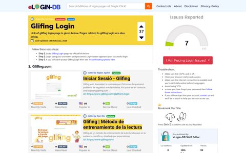 Glifing Login - A database full of login pages from all over the internet!