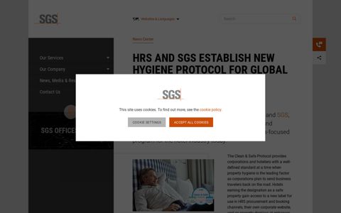 HRS and SGS Establish New Hygiene Protocol for Global ...