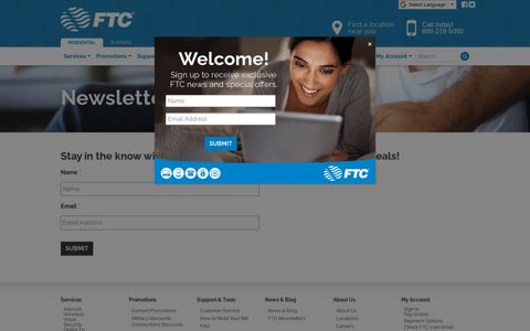 Newsletter Signup | FTC - FTC-i.net