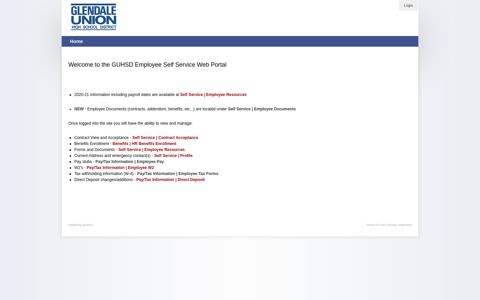 the GUHSD Employee Self Service Web Portal - MCSS ...