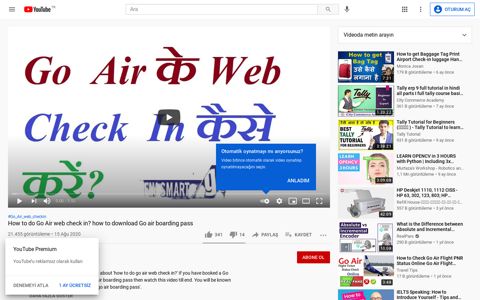 how to download Go air boarding pass - YouTube
