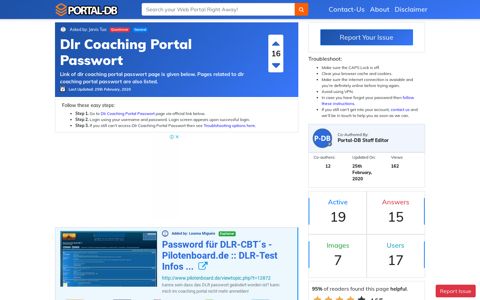 Dlr Coaching Portal Passwort