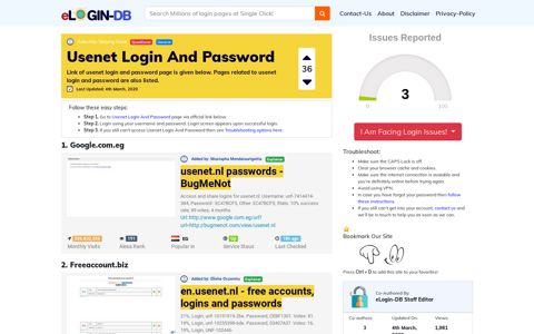 Usenet Login And Password