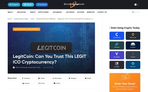 LegitCoin: Can You Trust This LEGIT ICO Cryptocurrency?