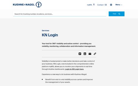 KN Login | Kuehne+Nagel