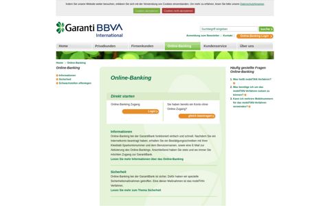 Internet Banking - 24 Uhr Online-Banking | GarantiBank ...