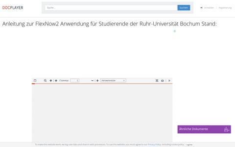 Anleitung zur FlexNow2 Anwendung für Studierende der Ruhr ...