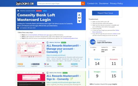 Comenity Bank Loft Mastercard Login - Logins-DB
