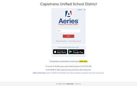 Aeries: Portals - parent and student portal - Capistrano Unified ...
