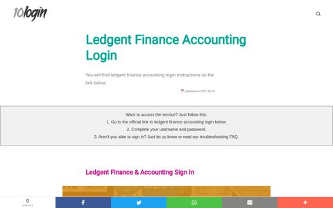▷ Ledgent Finance Accounting Login - 10Login.net